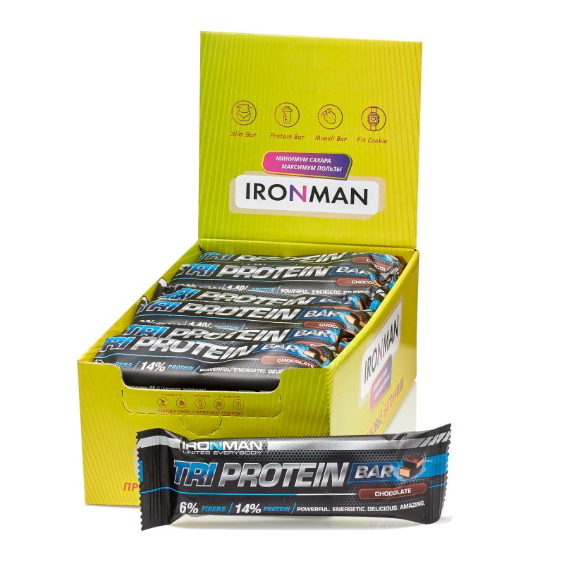 TRI Protein Bar, шоу-бокc 24x50г