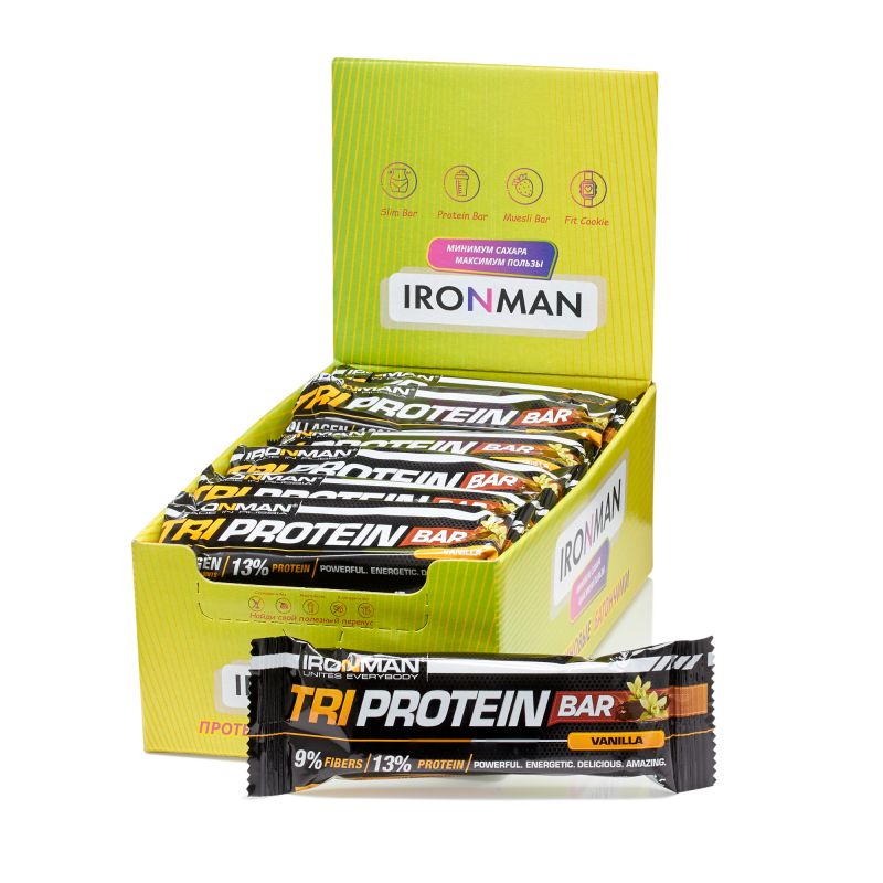 TRI Protein Bar, шоу-бокc 24x50г
