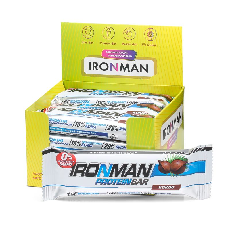 Protein Bar без сахара, шоу-бокс 12x50г, 2 вкуса