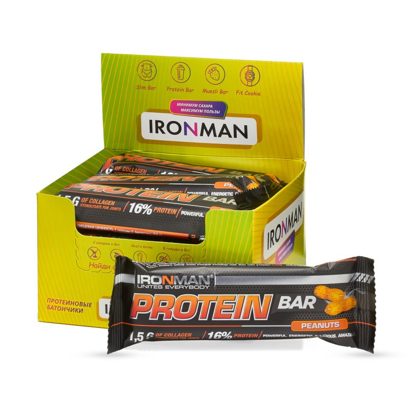 Protein Bar с коллагеном, шоу-бокс 12x50г