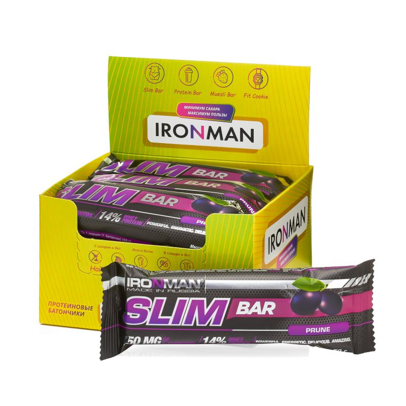 Slim Bar с L-карнитином, шоу-бокс 12x50г.