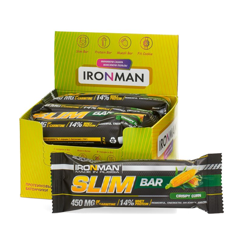 Slim Bar с L-карнитином, шоу-бокс 12x50г.