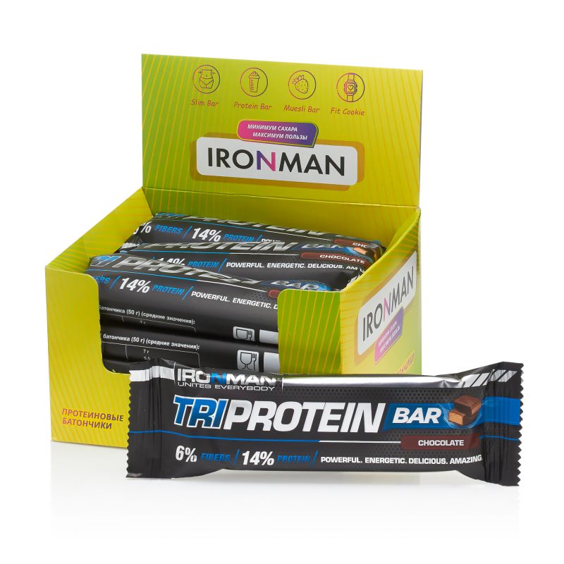 TRI Protein Bar, шоу-бокс 12x50г